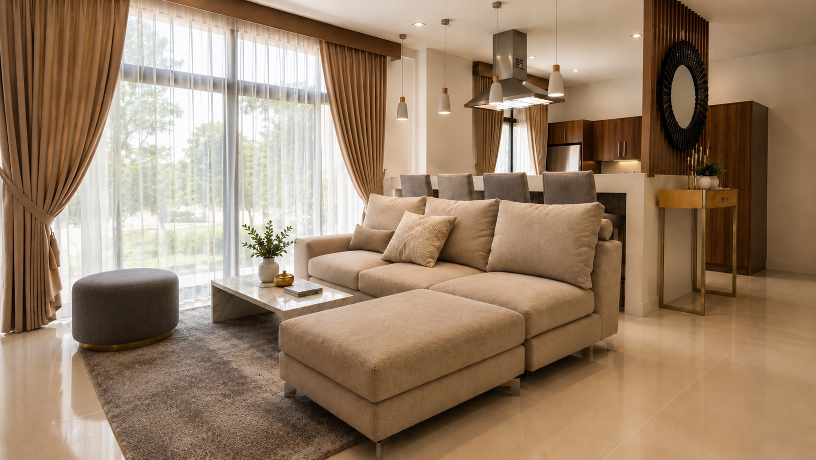 Modern L Sofa